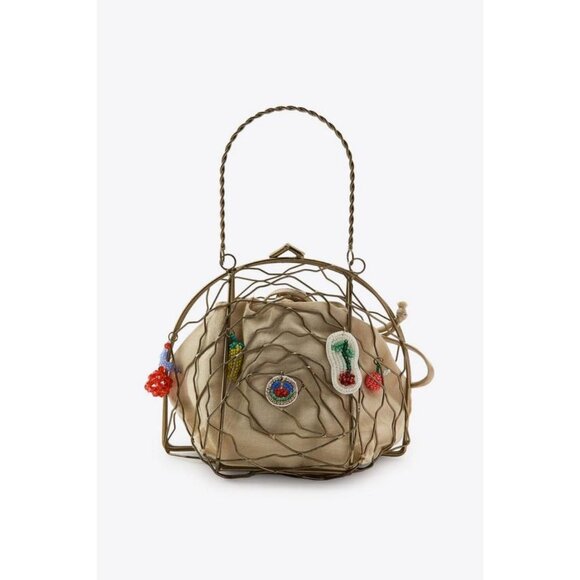 ZARA METAL MULTI-CHARM BAG - Picture 1 of 7